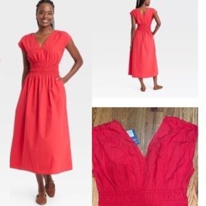 NEW Universal Thread Vibrant Red Maxi dress M